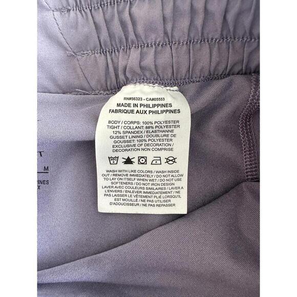 Nike One Dri-FIT Mid-Rise Purple 3" Shorts Women's Medium - Picture 7 of 8